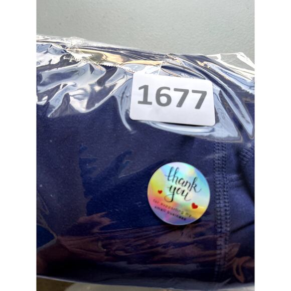 Leggings Womens Medium Navy Pockets on Side of Legs Phone Pocket - Picture 7 of 8